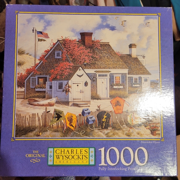 Charles Wysocki's Nantucket Flyers 1000 piece puzzle - Picture 3 of 3